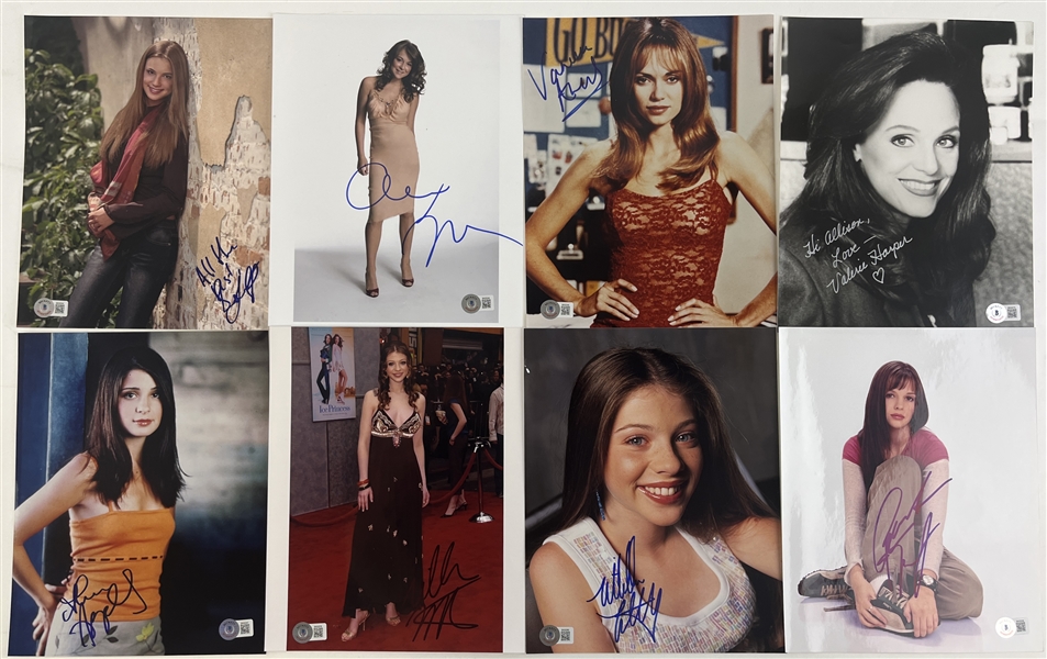 Female Actress Lot of Eight (8) Signed 8" x 10" Photos (Beckett/BAS)