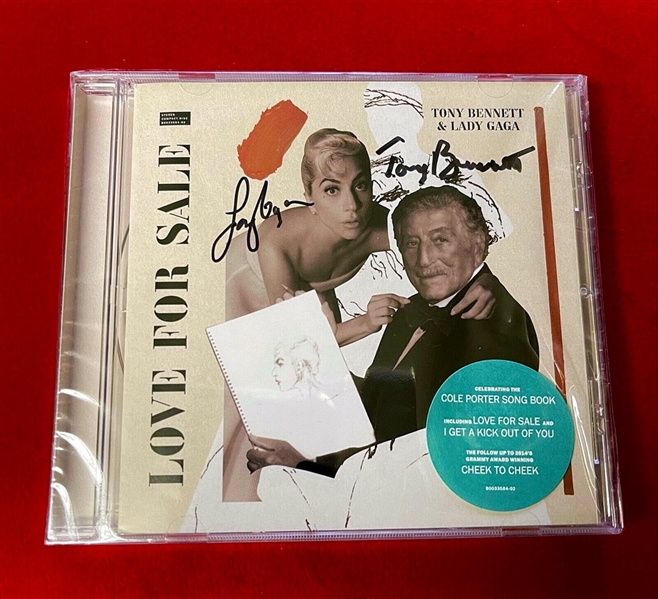 Tony Bennett & Lady Gaga Dual Signed "LOVE FOR SALE" CD (Third Party Guarantee) 