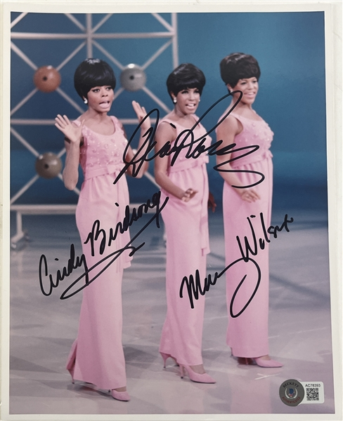 The Supremes: Fully Group In-Person Signed 8" x 10" Photo (Beckett/BAS)