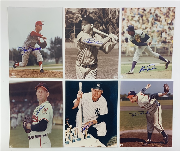  Vintage Baseball HOF Lot of 14 8" x 10" Photos w/ Aparicio, Wynn, & More! (Third Party Guaranteed)