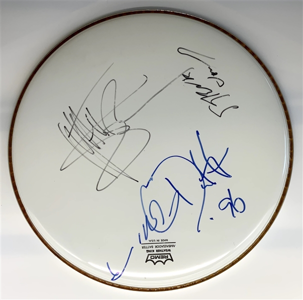 Neurotic Outsiders Group Signed Drumhead (4 Sigs) (Roger Epperson/REAL Authentication)