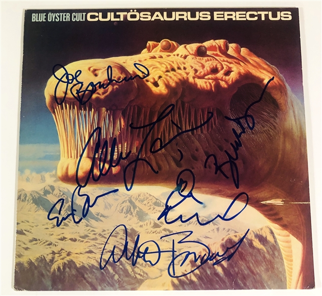 Blue Oyster Cult Group Signed “Cultosaurus Erectus” Album Record (6 Sigs) (Beckett/BAS Authentication)