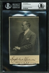 Nobel Prize Winner Guglielmo Marconi Rare Signed 3.5" x 5.5" Portrait Photograph (BAS/Beckett Encapsulated)