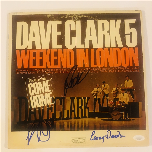 Dave Clark Five Group Signed “Weekend in London” Album Record (3 Sigs) (JSA Authentication)