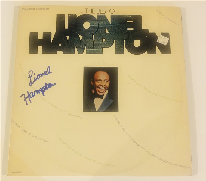 Lionel Hampton Signed “Best of” Album Record (Beckett/BAS Authentication)