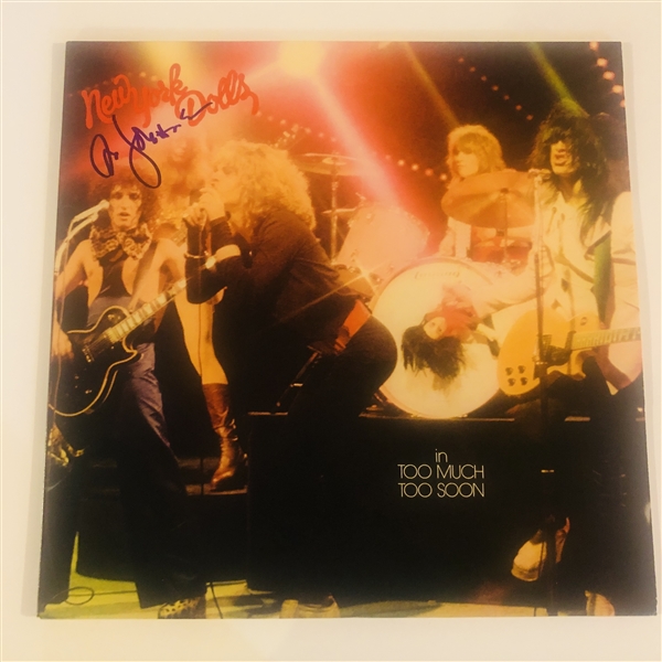 NY Dolls: David Johansen Signed “Too Much Too Soon” Album Record (Beckett/BAS Authentication)