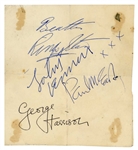 The Beatles 1963 Autographs Manchester (UK) (Tracks COA) 
