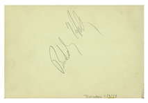 Buddy Holly Autograph 1958 Trocadero Cinema London 1st UK Performance (UK) (Tracks COA)