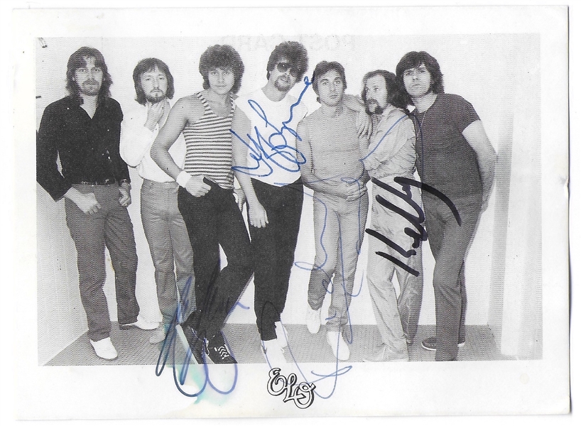 ELO Group Signed 5.5" x 4" Photo (4 Sigs) (Third Party Guaranteed)