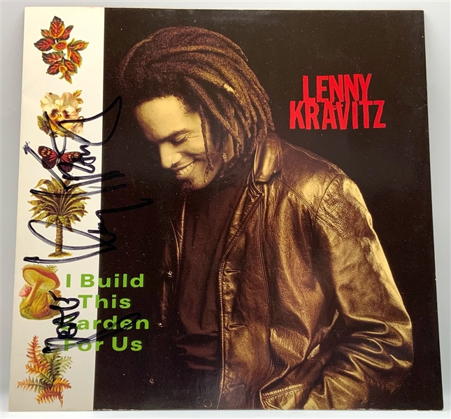 Lenny Kravitz Signed ”I Build This Garden For Us” Record (Roger Epperson/REAL Authentication)