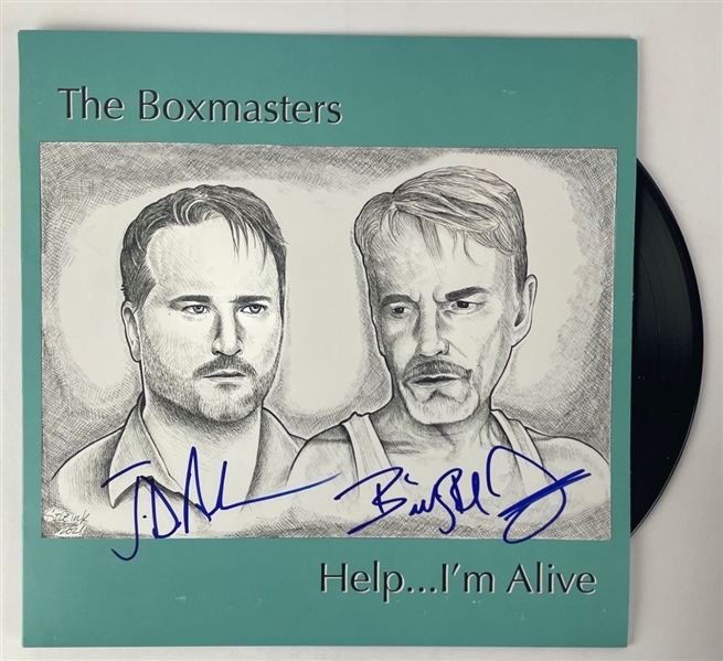 The Boxmasters: Billy Bob Thornton & J.D. Andrews Signed "Help... Im Alive" Album Cover w/ Vinyl (Beckett/BAS)