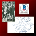 The Yardbirds RARE Vintage Group Signed 4" x 6" Promotional Postcard w/ Eric Clapton! (Beckett/BAS Encapsulated & LOA)