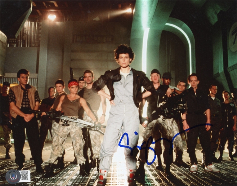 Sigourney Weaver Signed 8" x 10" Color Photo from "Alien" (Beckett/BAS)