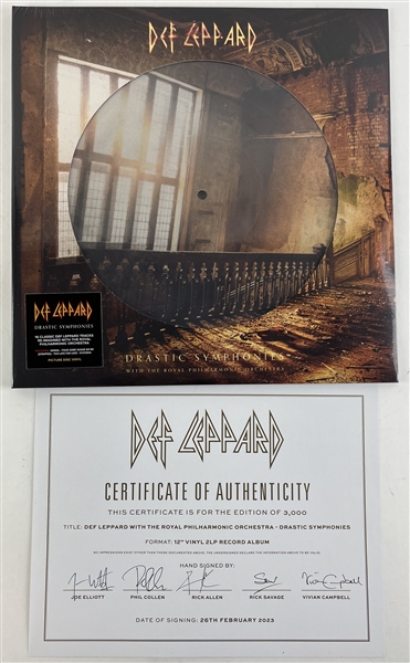 Limited Edition Def Leppard "Drastic Symphonies" Album with Signed Certificate of Authenticity