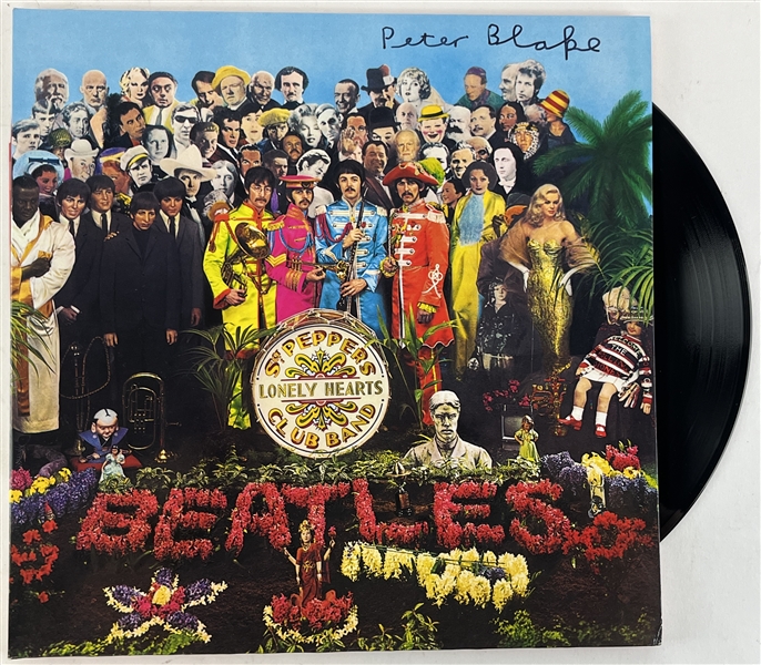 Sgt. Pepper’s Artist Peter Blake Dual Signed Album and Insert (Third Party Guaranteed)
