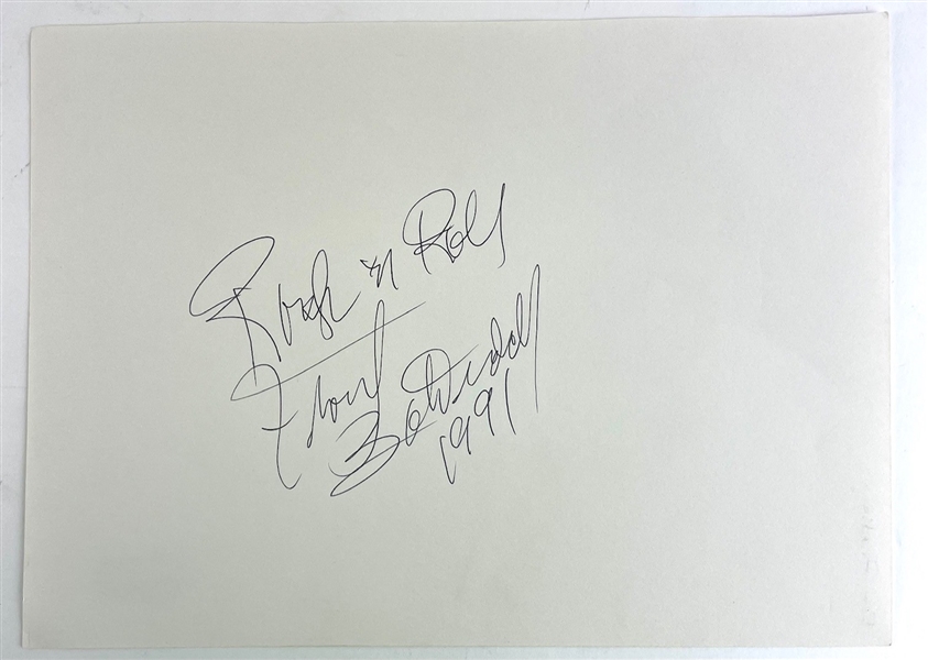 Bo Diddley Signed Sheet (Beckett/BAS)