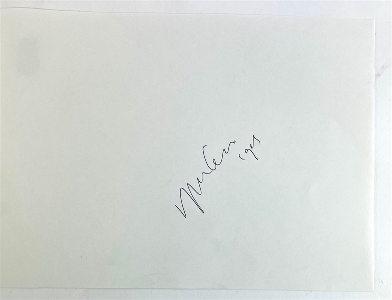 Yoko Ono Signed Sheet (Beckett/BAS)