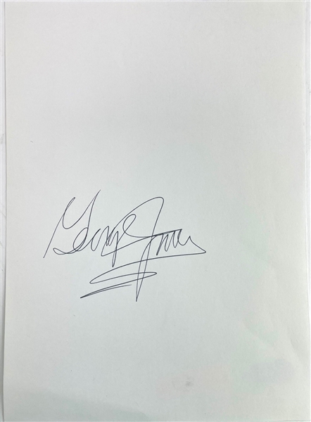 George Jones Signed Sheet (Beckett/BAS)