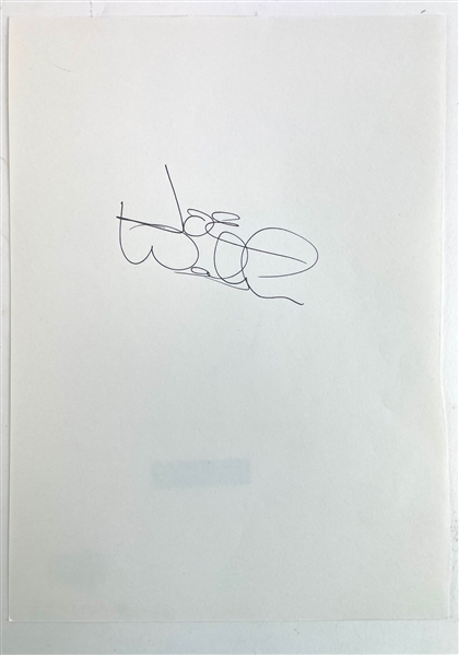 Joe Walsh Signed Sheet (Beckett/BAS)