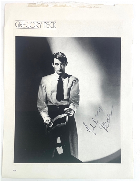 Gregory Peck Signed Magazine Page (Beckett/BAS)