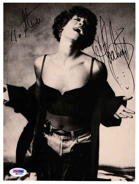 Whitney Houston IN-PERSON Signed 8x10 Photo Inscribed "To Steve" (PSA/DNA)