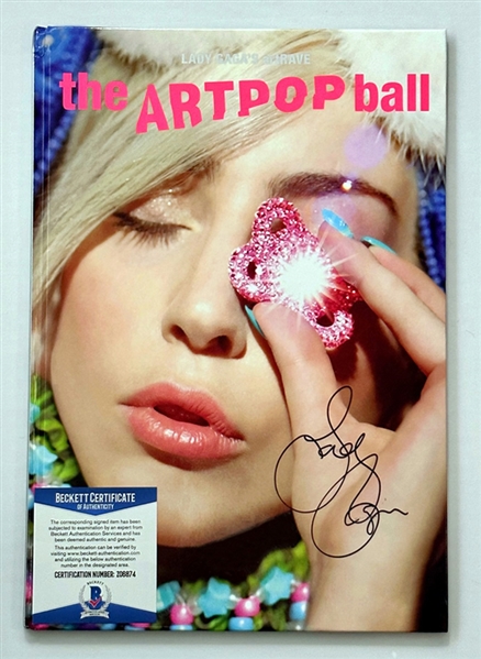 Lady Gaga RARE artRAVE "The Artpop Ball" SIGNED 2014 Tour Book! (Beckett/BAS)