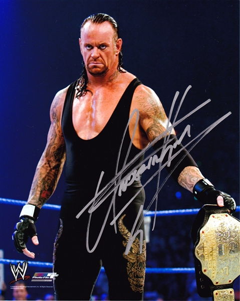 WWE Superstar The Undertaker Signed 8x10 Photo (Third Party Guarantee)