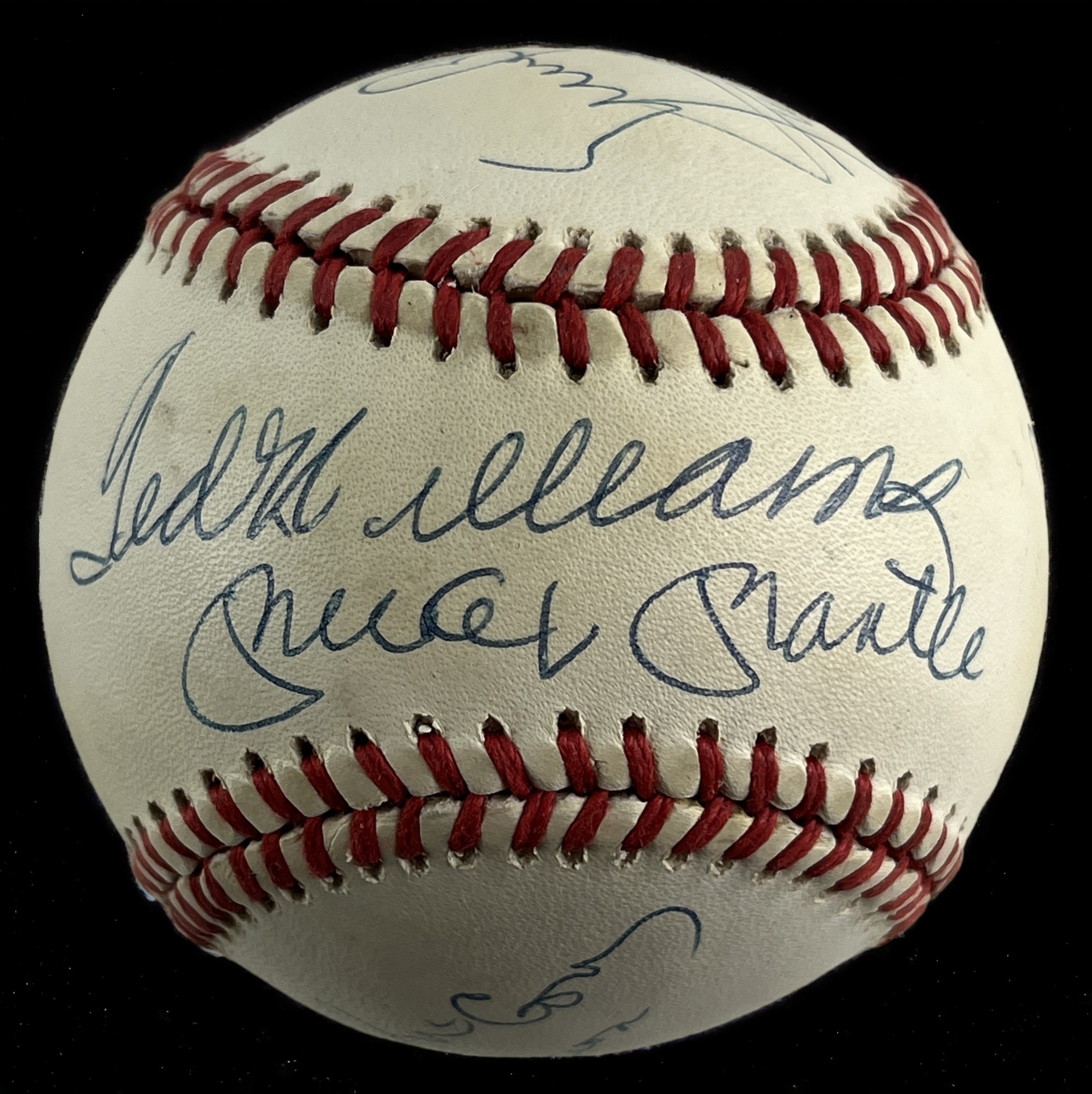 500 Home Run Club Autographed Baseball with 11 Signatures - Mantle,  Williams & More