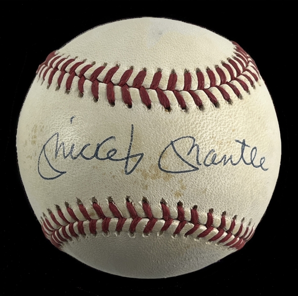 Mickey Mantle Signed Rawlings OAL Baseball (UDA Sticker)
