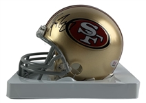 Christian McCaffrey Signed San Francisco 49ers Mini Helmet (PSA/DNA)
