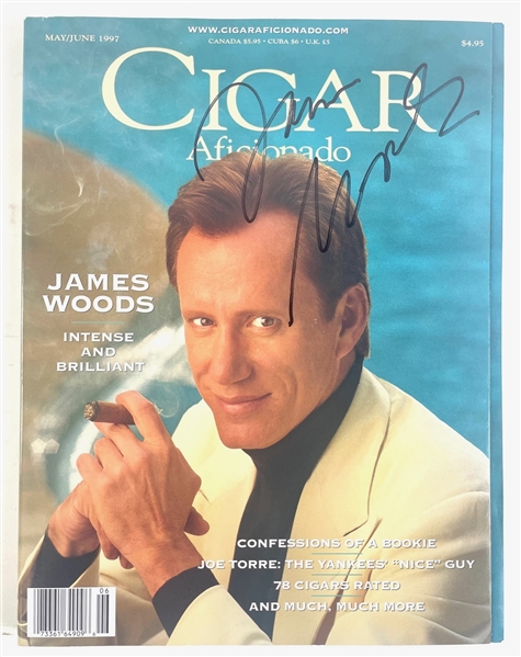 James Wood Signed Cigar Aficionado Magazine (Third Party Guarantee)