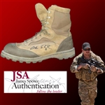 Chris Kyle Incredibly Rare Signed Military Boot with JSA Graded MINT 9 Autograph! (JSA LOA)