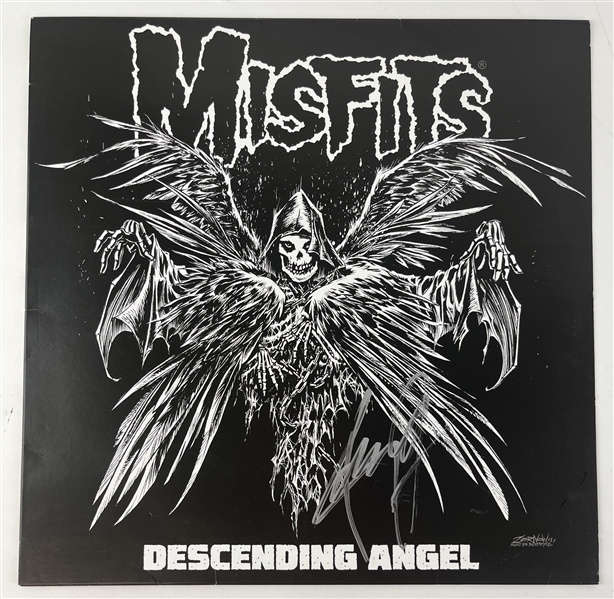 Misfits: Jerry Only Signed "Descending Angel" Album Cover (Beckett/BAS)