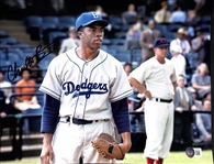 Chadwick Boseman RARE Signed 11" x 14" Color Photo as Jackie Robinson with GEM MINT 10 Autograph! (Beckett/BAS LOA)(Grad Collection)
