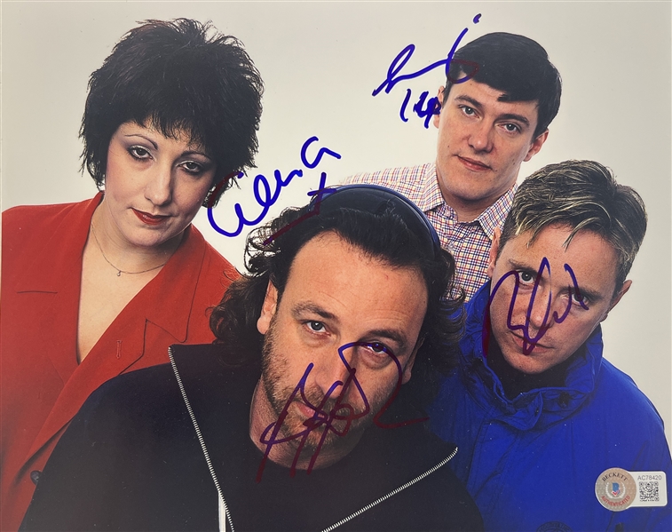 New Order Group Signed 8" x 10" Photo (4 Sigs)(Beckett/BAS)