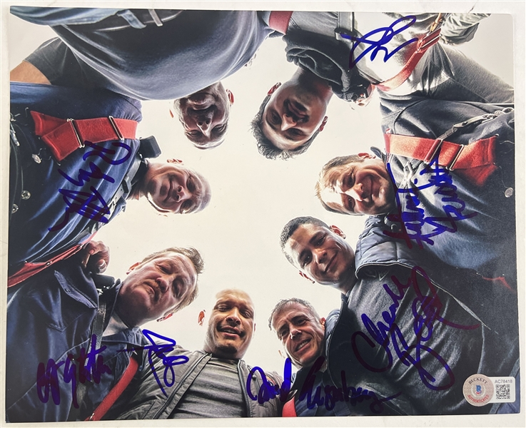 Chicago Fire Cast Multi-Signed 8" x 10" Photo (7 Sigs)(Beckett/BAS LOA)
