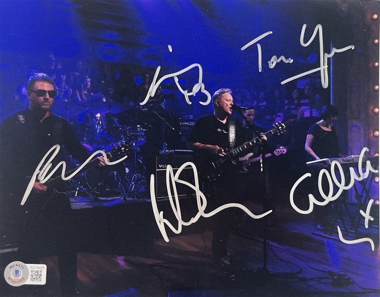 New Order: Group Signed 8" x 10" Color Photograph (5 Sigs)(Beckett/BAS LOA)