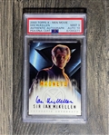 Ian McKellen Signed 2000 Topps X-Men Movie Trading Card w/ Gem Mint 10 Auto! (PSA/DNA Encapsulated)