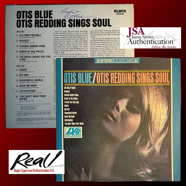 Otis Redding Signed Legendary "Otis Blue" Record Album - The Only Signed Copy Known to Exist! (JSA & Epperson/REAL LOAs)