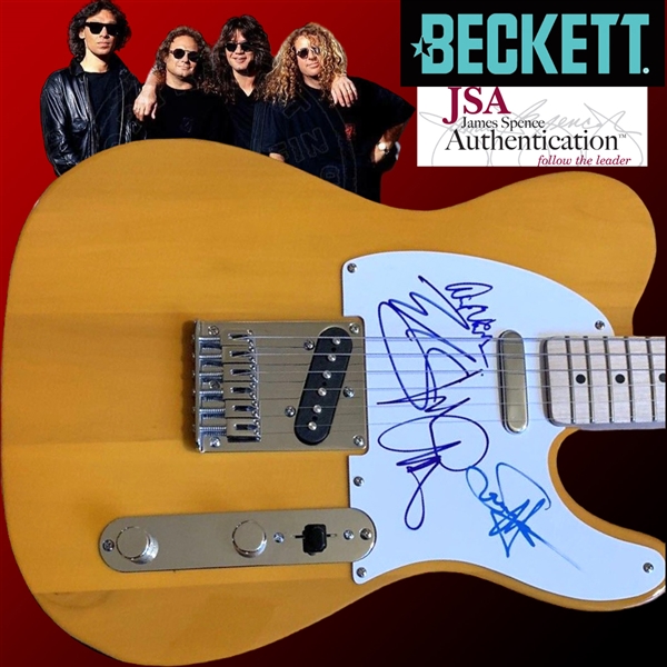Van Halen Group Signed (Hagar Era) Fender Squier Telecaster Guitar (Beckett/BAS & JSA LOAs)