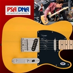 The Rolling Stones: Keith Richards Rare Signed Fender Squier Butterscotch Telecaster Guitar - Designed to the Same Style as Keiths Guitar of Choice! (PSA/DNA)