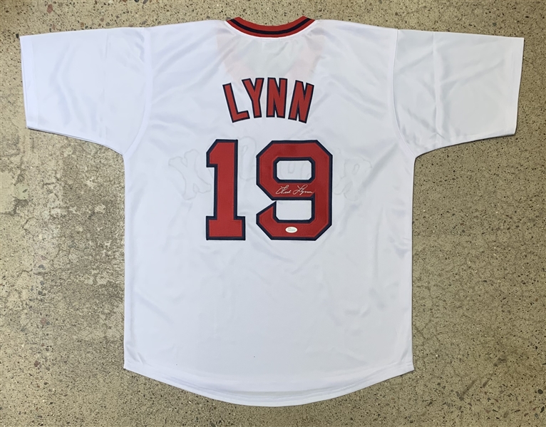 Fred Lynn Signed Boston Red Sox Replica Home Model Jersey (JSA Sticker)