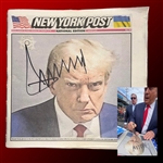 President Donald Trump Signed NY Post Featuring Infamous Georgia Mug Shot with EXACT PROOF - Only Known Signed Example! (Third Party Guaranteed)