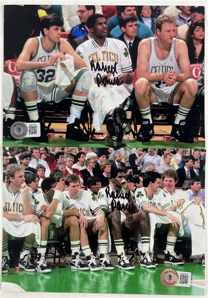 Robert Parish Lot of Two (2) 5" x 7" Celtics Photos (Beckett/BAS)