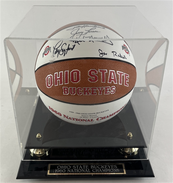 Ohio State 1959-60 Multi-Signed National Champs Basketball (Third Party Guaranteed)