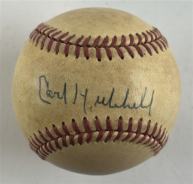Carl Hubbell Signed ONL Baseball (Third Party Guaranteed)