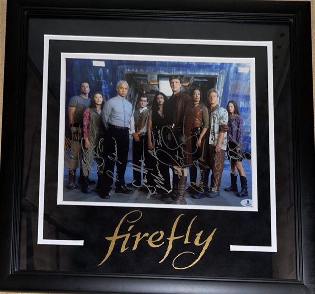 Firefly: Cast Signed Photograph, 9/Signatures including Baldwin, Fillion, Glass and More! (Third Party Guarantee)