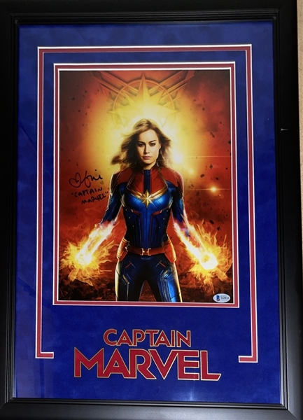 Captain Marvel: Brie Laston Signed Photograph (Beckett/BAS)
