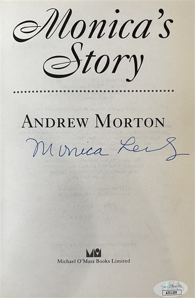 Monica Lewinsky Signed Hardcover Book (JSA COA)