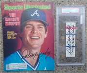 Dale Murphy Signed 1983 Sports Illustrated Magazine & Historic Game Ticket for Elizabeth Smith w/ Gem Mint 10 Auto! (PSA/DNA Encapsulated)